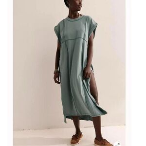 Free People Sage Green Midi Dress